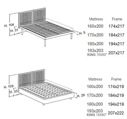 Двуспальная кровать из ткани Bolzan Sailor ARCH-00112792 - Вид №7