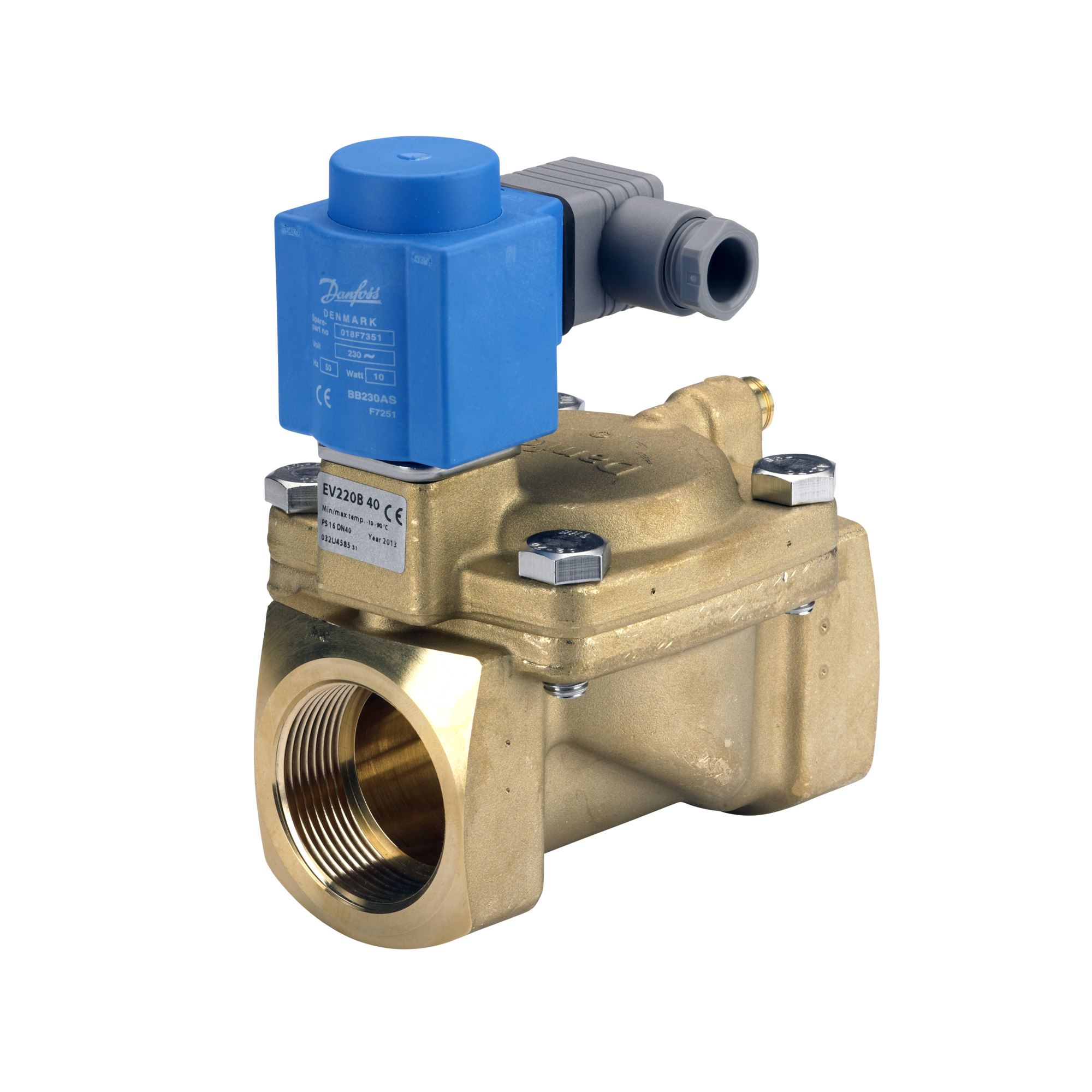 Danfoss EV220B — двухходовые электромагнитные клапаны для общей промышленности Клапан электромагнитный EV220B с кат. 032U460416  - Вид №47