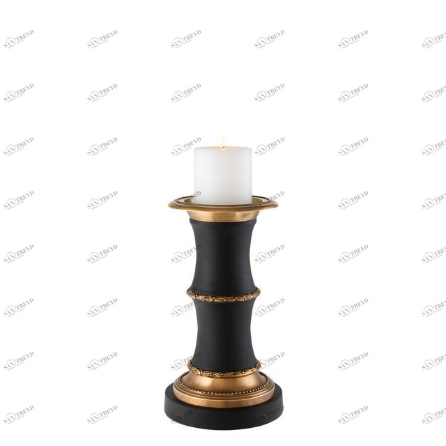 Подсвечник металлический черный с золотистым Mamounia M от Eichholtz EICHHOLTZ EICHHOLTZ 060338 Черный 