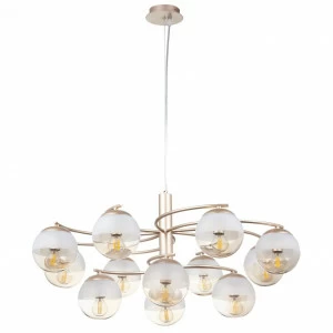Подвесная люстра Freya Ostin FR5018PL-12G FREYA ДИЗАЙНЕРСКИЕ, OSTIN 312780 Янтарный