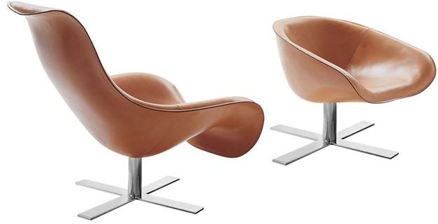 B&B Italia 4-спицевое кожаное кресло Mart sun-id-1407994 - Вид №1