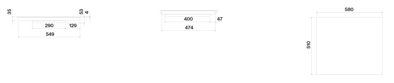 Встраиваемая индукционная плита из закаленного стекла Falmec Cooking Systems ARCH-00103375 - Вид №5