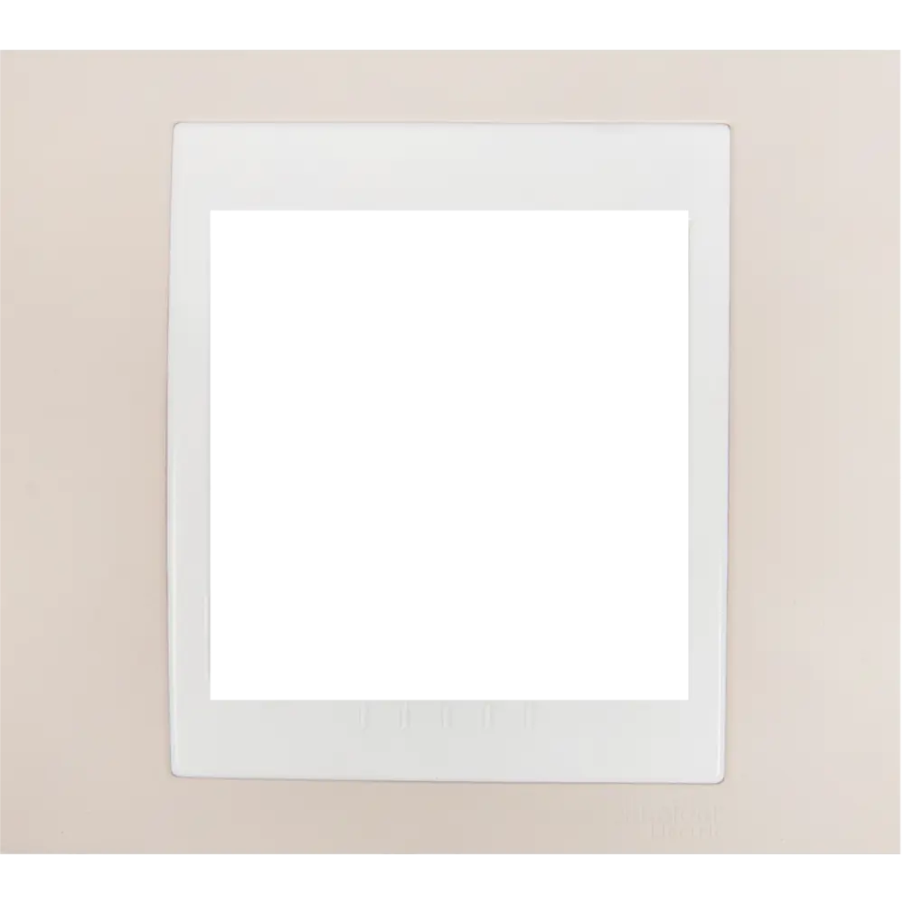 Рамка для розеток и выключателей Systeme Electric Unica 1 пост, цвет песчаный/белый STLM-2174172