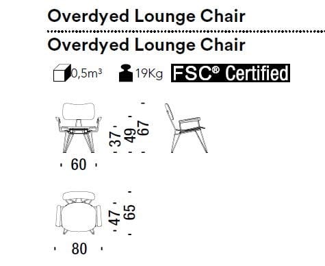 Многослойное кресло с подлокотниками MOROSO Overdyed ARCH-00138044 - Вид №1
