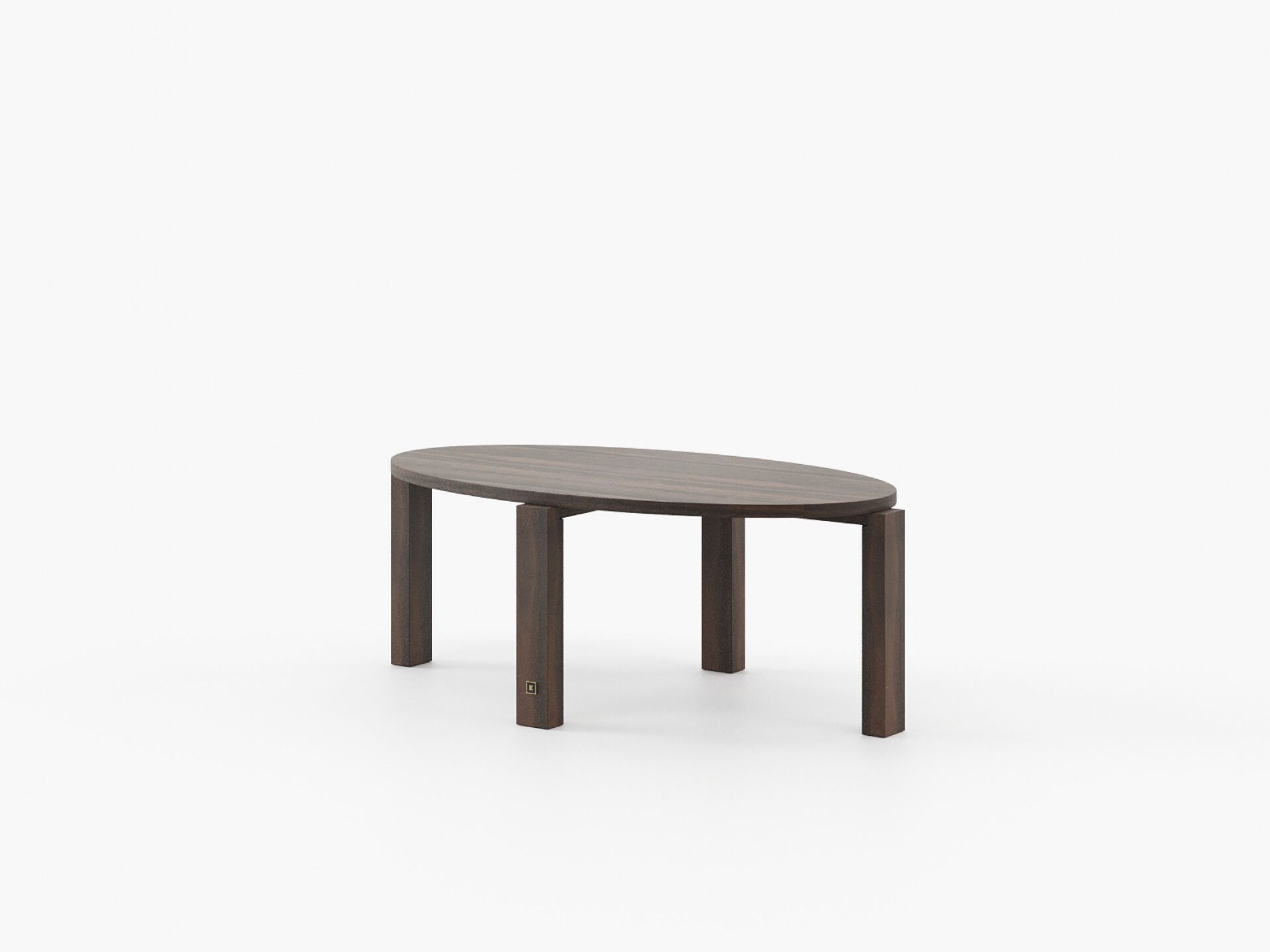 Деревянный круглый низкий журнальный столик Laskasas TASOS ARCH-00031095 - Вид №5