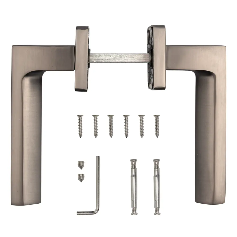 Дверные ручки Armex H-22105-А-GRF без запирания цвет графит STLM-2101252 - Вид №1