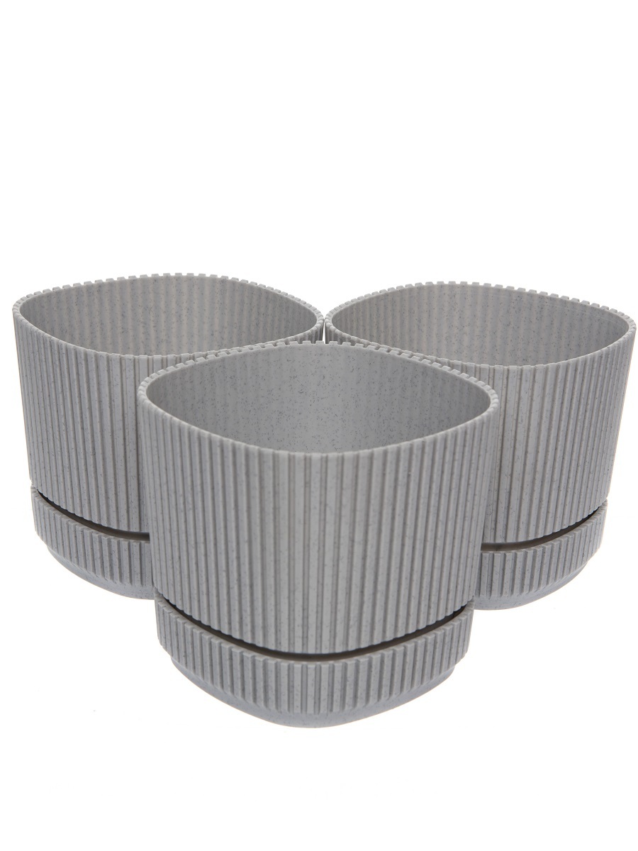 Горшок для цветов Milo 0.6L Grey NAVAKO 16131 - Вид №3