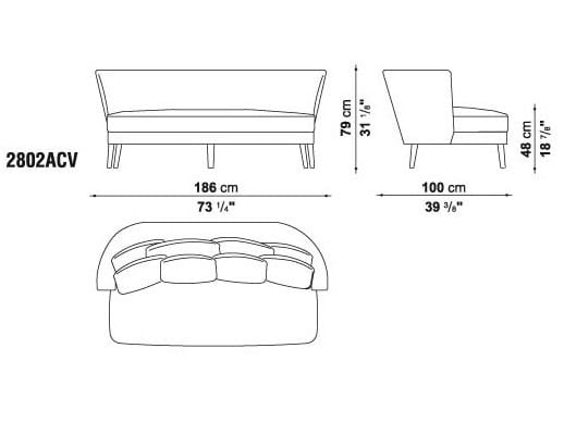 2-местный диван Maxalto ARCH-00082992 - Вид №4