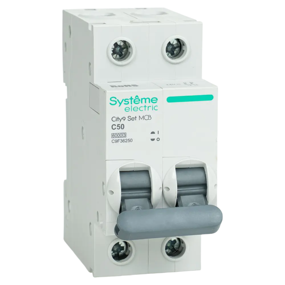Автоматический выключатель Systeme Electric City9 Set C9F36250 2P С50 А 6 кА STLM-2185310 - Вид №2
