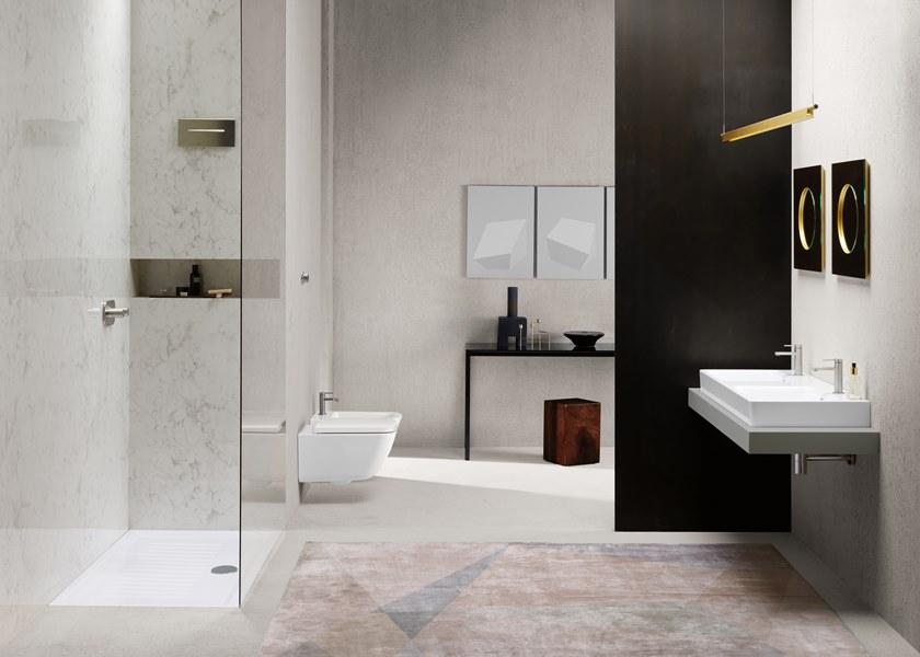 Подвесная раковина настенная овальная GSI ceramica Sand белая sun-id-1447899 - Вид №2