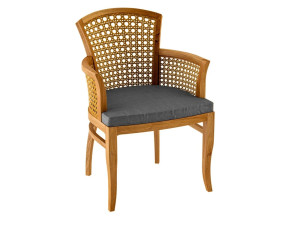 Садовый стул из тикового дерева Deco с подлокотниками