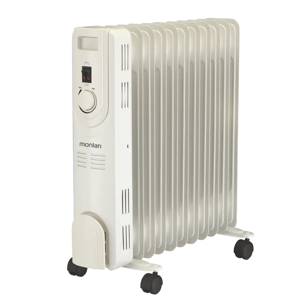 Обогреватель масляный Monlan MR-25 с механическим термостатом 2500 Вт 11 секций цвет белый STLM-2066323 - Вид №1