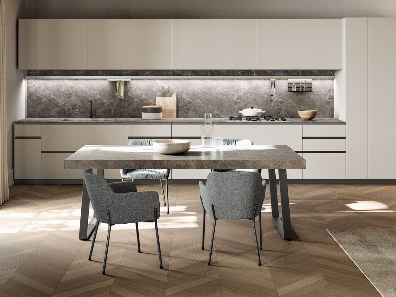 Прямоугольный обеденный стол Santalucia Mobili Homy ARCH-00061065 - Вид №1