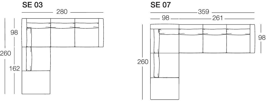arflex Угловой диван с тканевой обивкой sun-id-1374038 - Вид №4