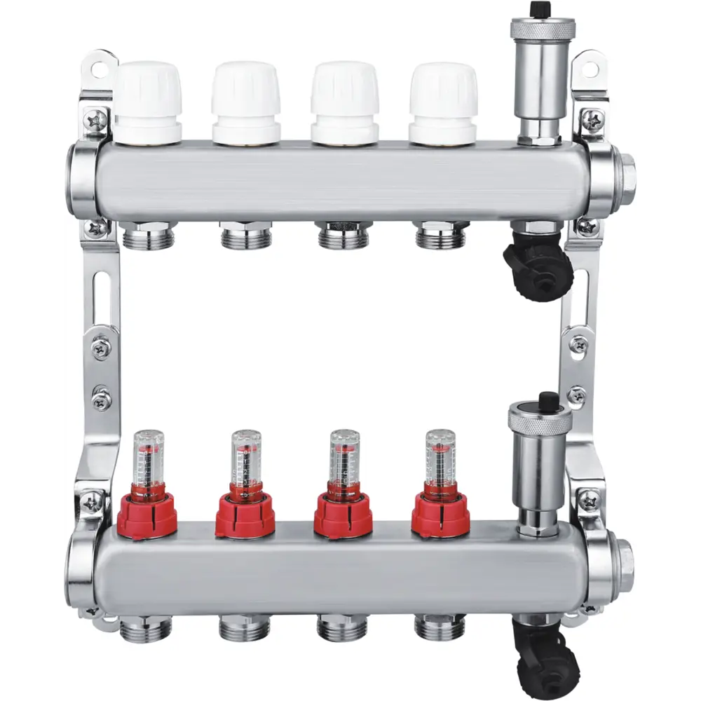 Коллекторная группа СПЕЦ с расходомерами для теплого пола 4 выхода 89351128 STLM-1569749