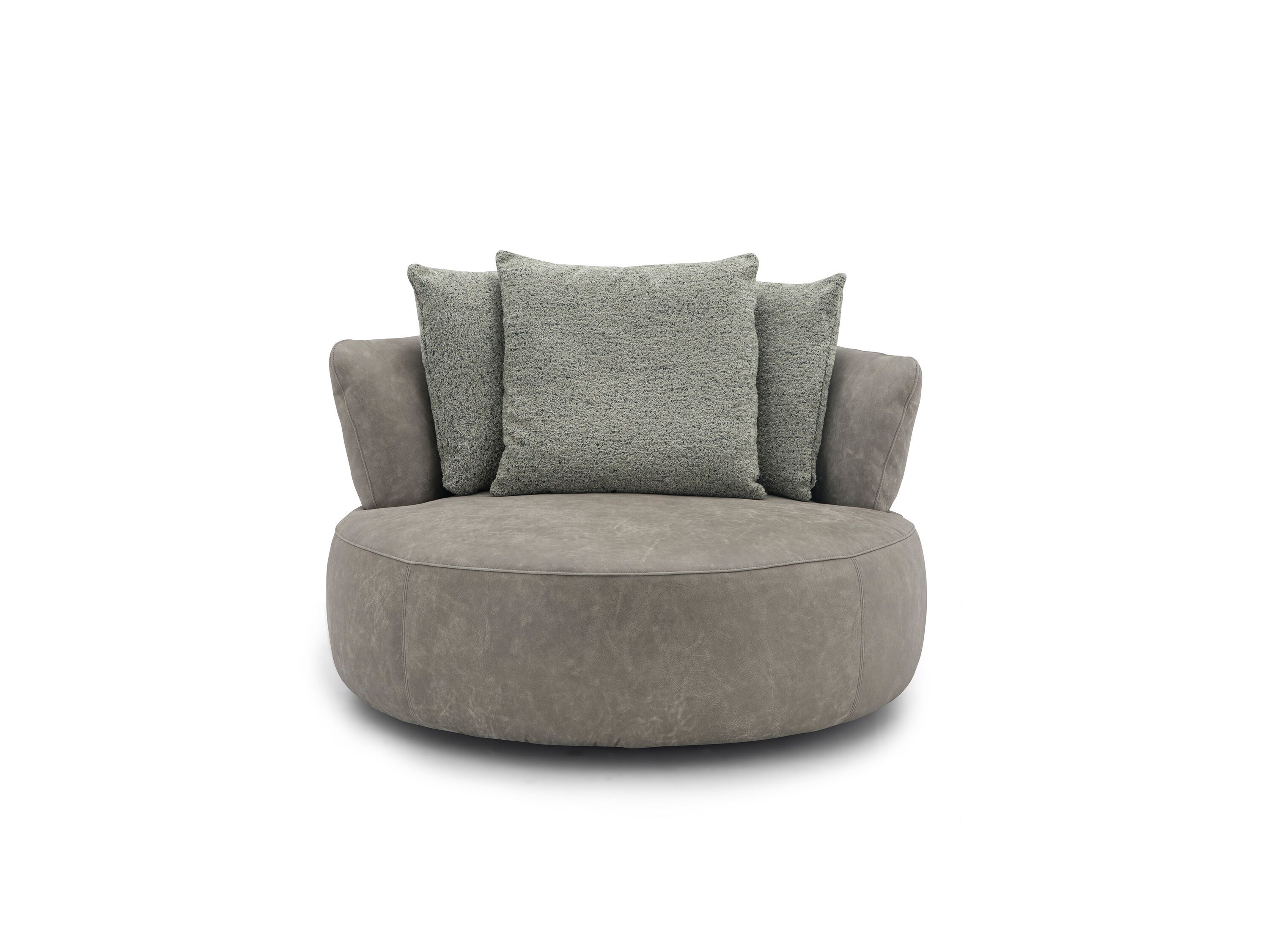 Вращающееся кресло из кожи и ткани CAMPO DE' FIORI LOVE ARCH-00114540 - Вид №2