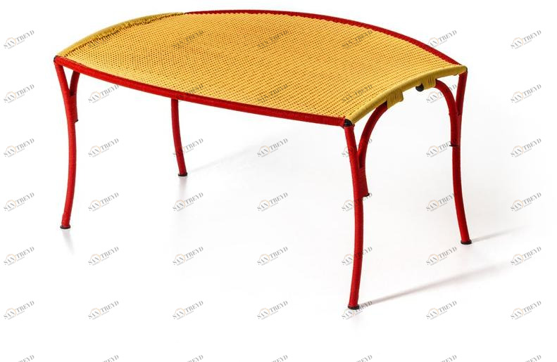 Moroso Журнальный столик из стальных и цветных полиэтиленовых нитей M'afrique sun-id-1353865