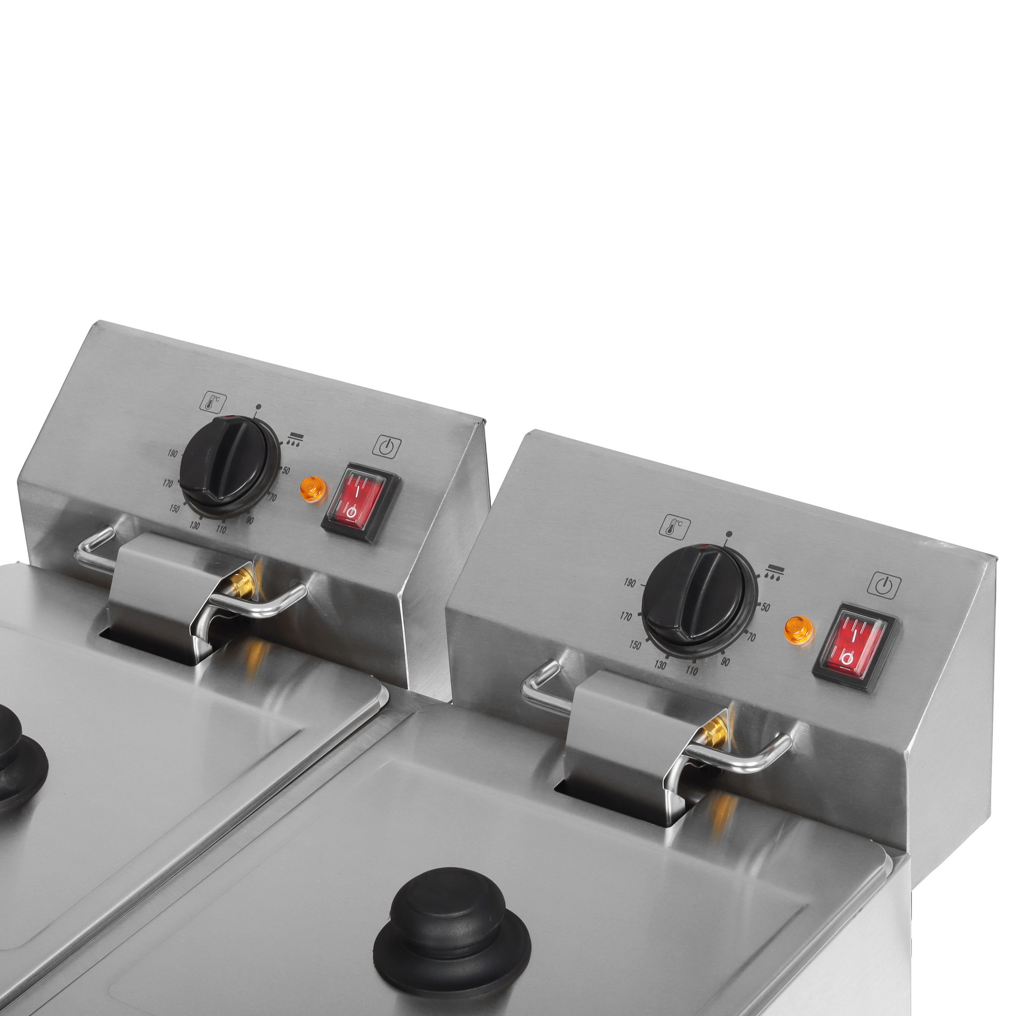 9985896 Фритюрница Viatto HDF8+8 серебристый STDN-0143503 - Вид №4