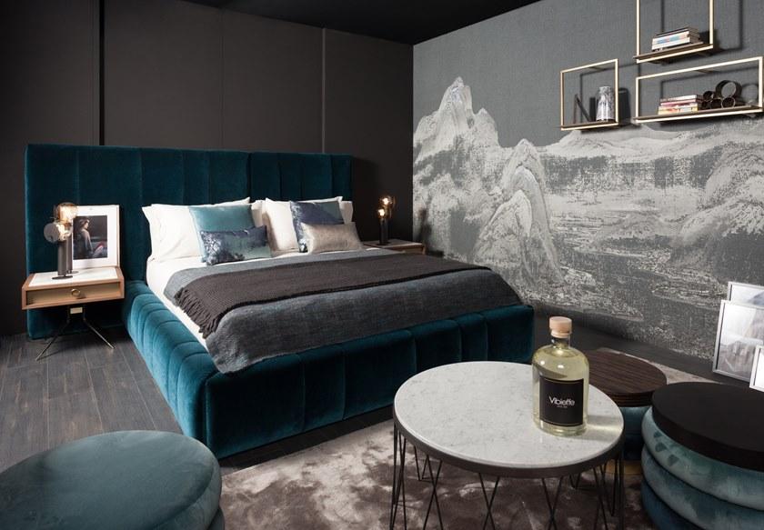 Vibieffe Кровать из ткани с мягким изголовьем 50 italo sun-id-1488722 - Вид №9