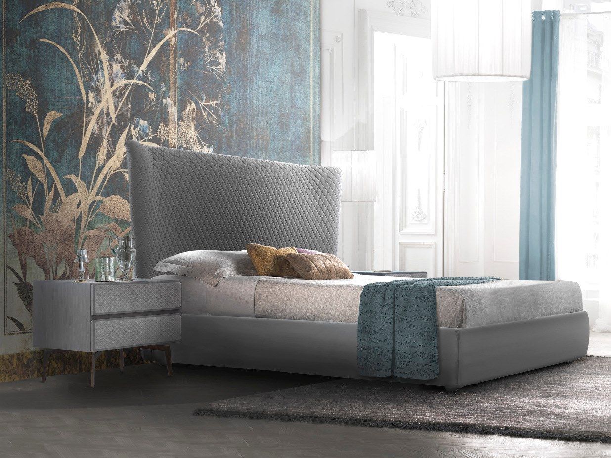 Двуспальная мягкая кровать с мягким изголовьем CASA +39 Eos ARCH-00083020