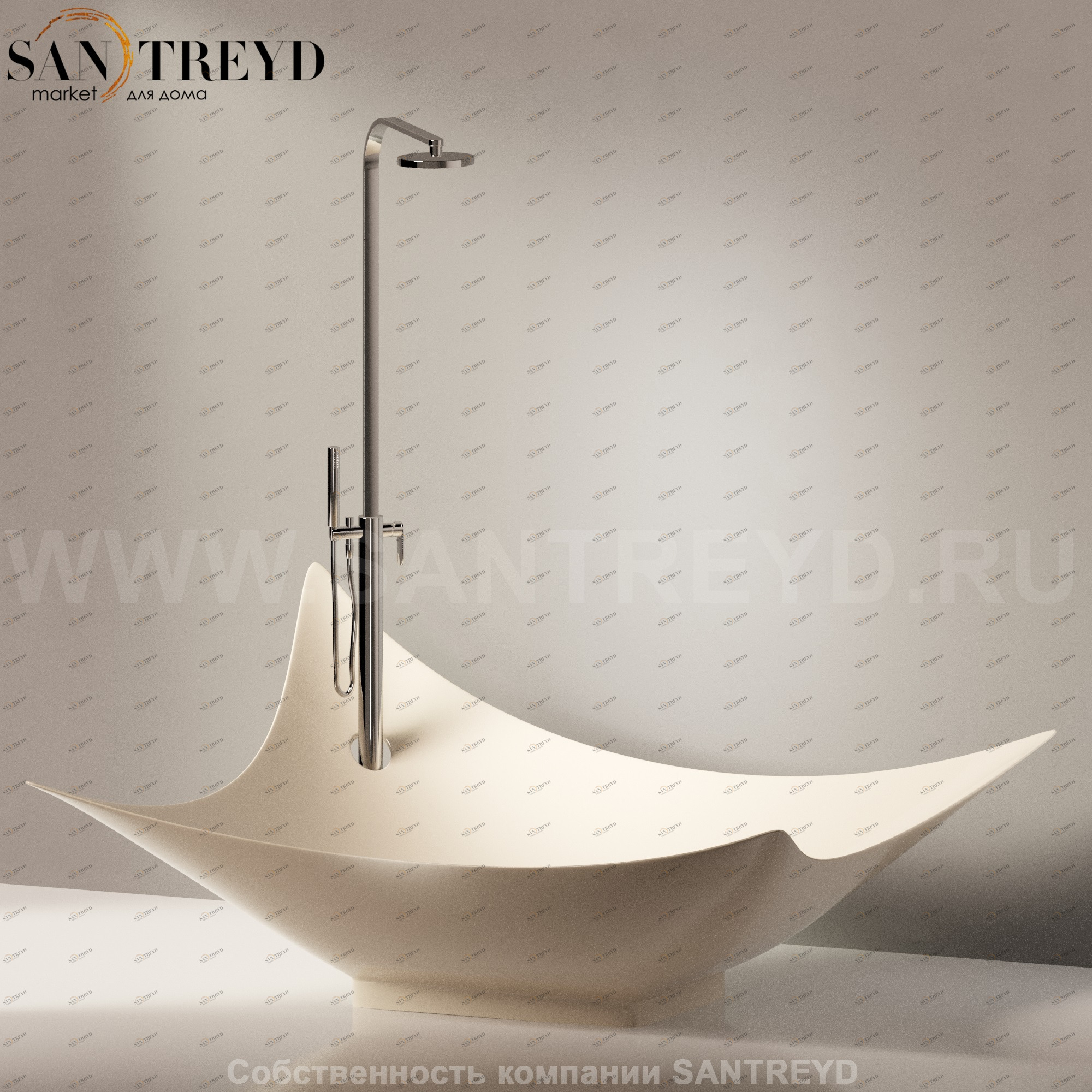 Flaminia LEGGERA Ванна свободностоящая бежевая LG210.1015 Ceramica Flaminia LG2101015