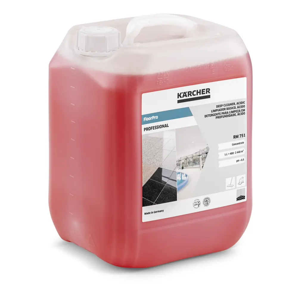 Кислотное средство для полов Karcher RM 751 10 л STLM-2086152