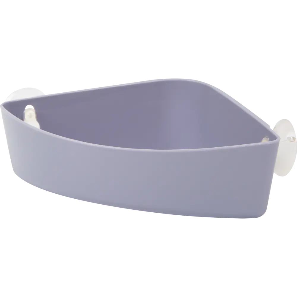 Полка на присосках Berossi Krita угловая цвет серо-фиолетовый STLM-2208880 - Вид №1