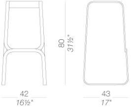 Lapalma Табурет из высокой стали Continuum sun-id-1394731 - Вид №17