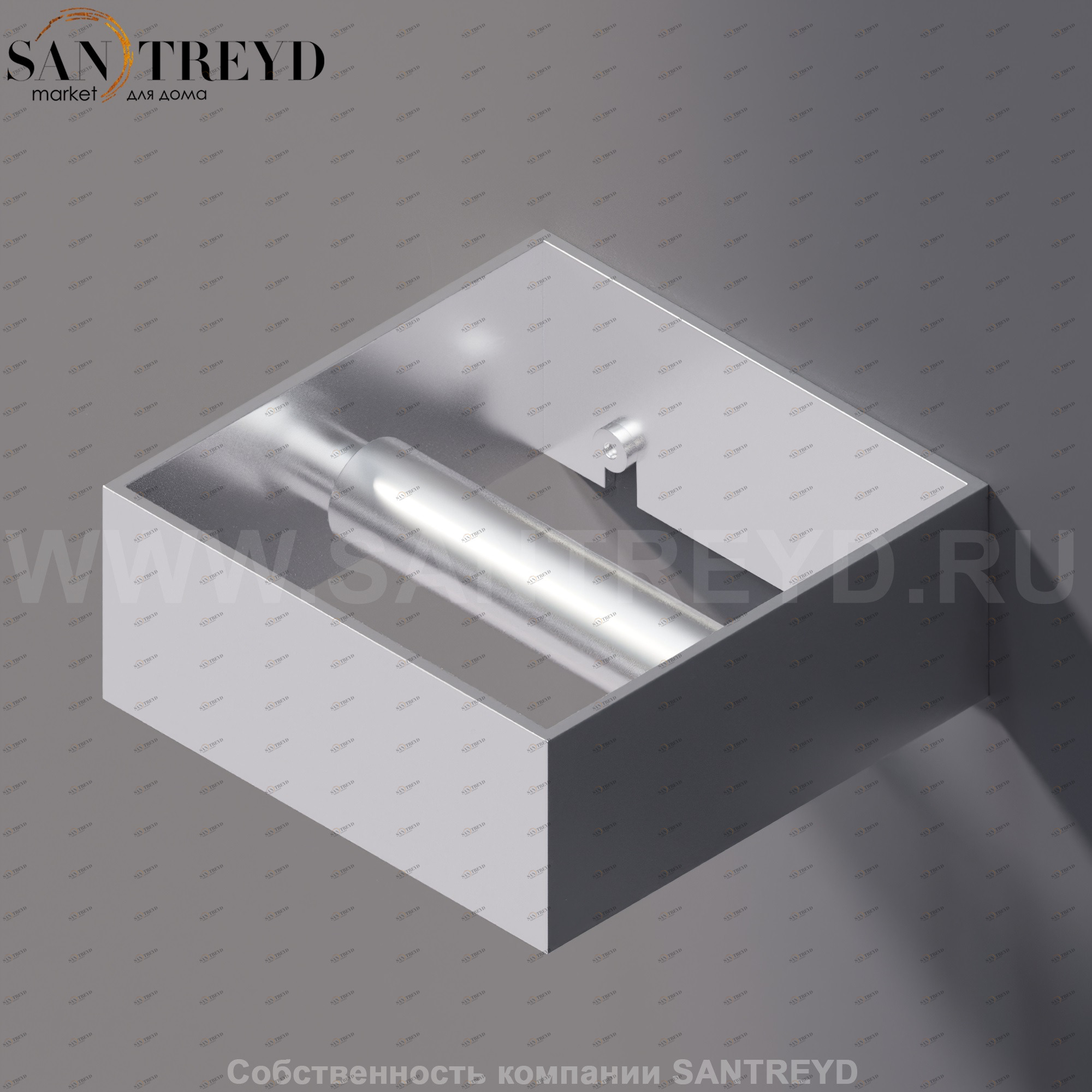 Agape 369 Держатель для туалетной бумаги хромированный сатин A369219SP