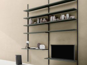 Секционный настенный книжный шкаф