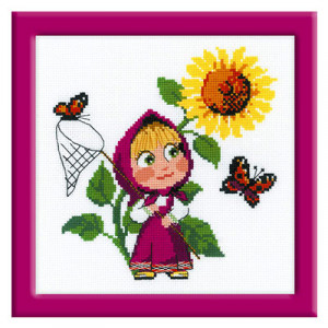 1568 Набор для вышивания Первая встреча 18 х 18 см RIOLIS Сотвори Сама