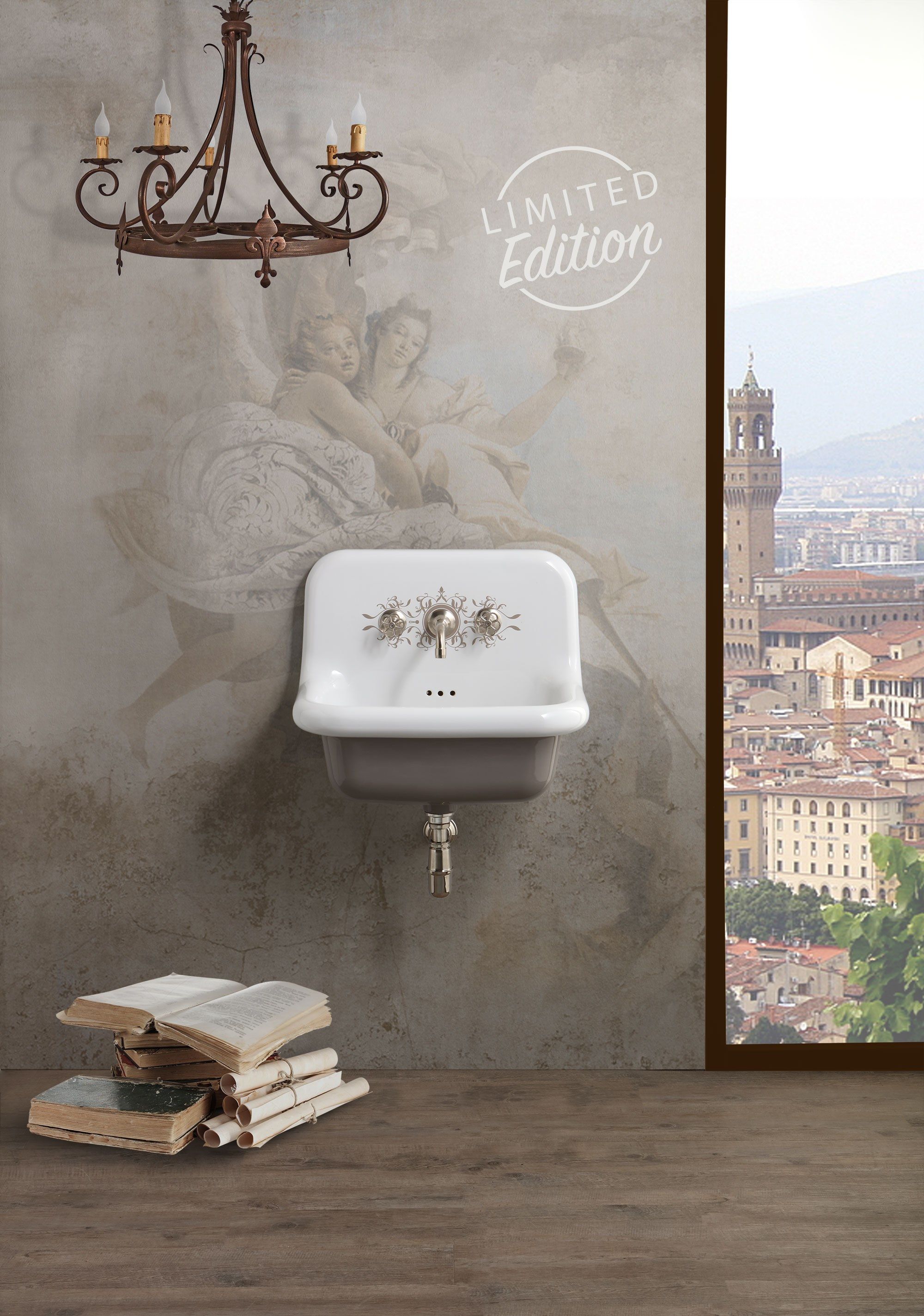 Керамическая прямоугольная подвесная раковина BLEU PROVENCE TrueColors ARCH-00114642 - Вид №1