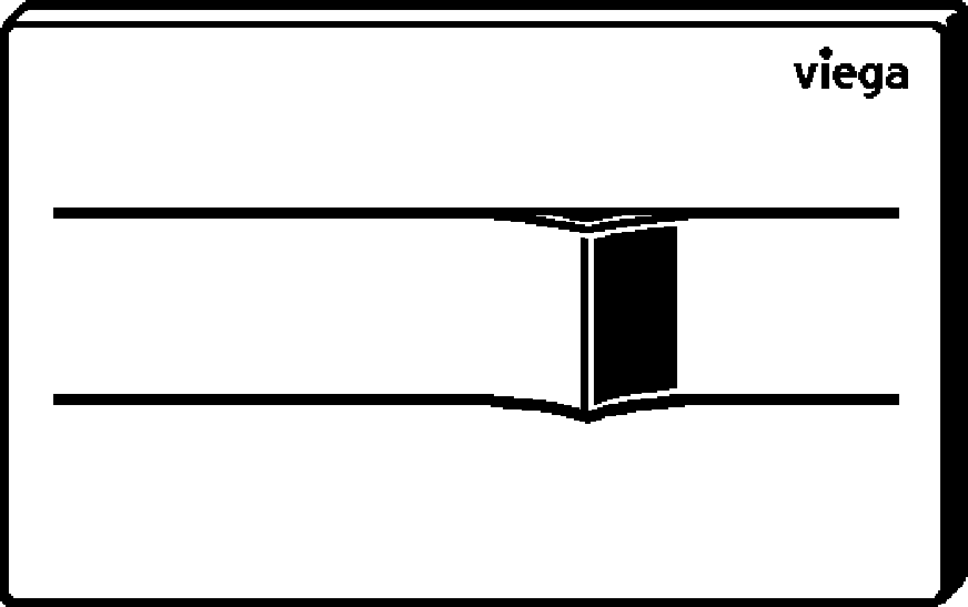 Viega Панель смыва Prevista для унитазов 8621.1 (773502) 773 502 - Вид №2