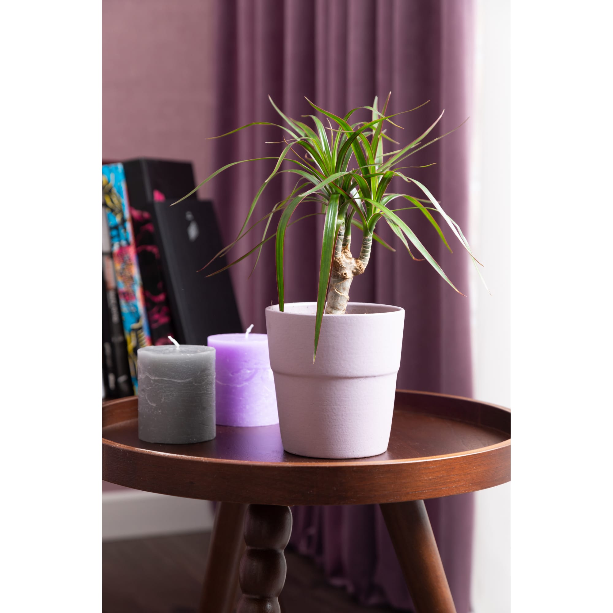 18876094 Кашпо Элбербери ø12 h12 см v0.85 л керамика пудровый Santreyd  - Вид №3