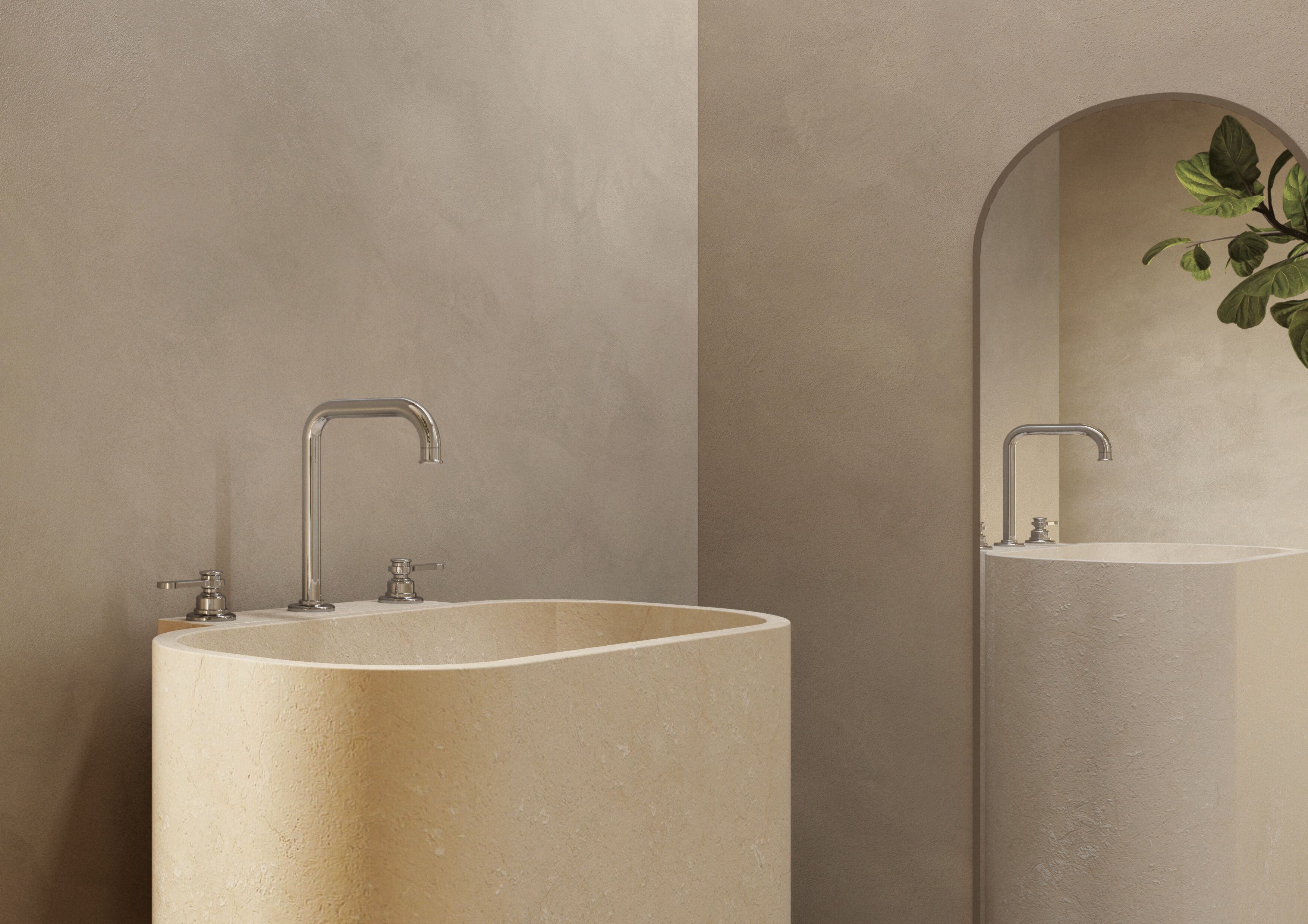 Смеситель для раковины с 3 отверстиями CRISTINA Rubinetterie Маяк ARCH-00015433 - Вид №1