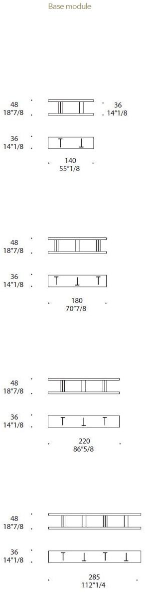 Reflex Модульный открытый книжный шкаф из дерева и стекла Tango sun-id-1360419 - Вид №4