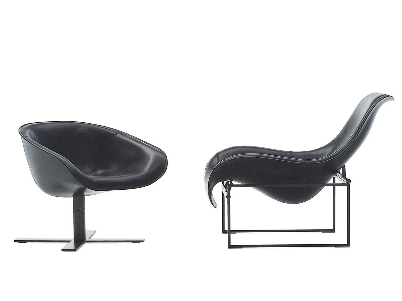 Кожаное вращающееся кресло B&B Italia Mart ARCH-00151596 - Вид №3