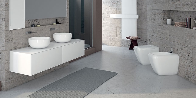 SHVA Приставной унитаз напольный Белый Ceramica Cielo SHUI Италия - Вид №2