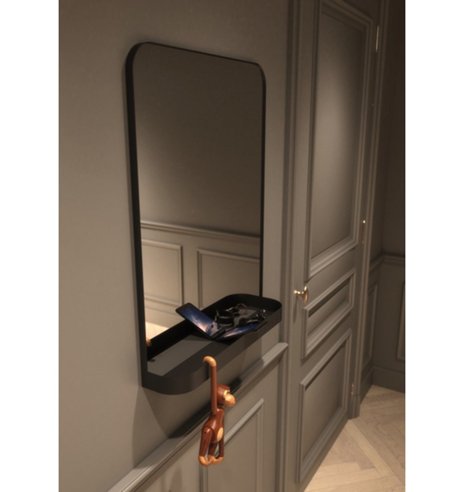 FROST Зеркало TB600, 80x60cm » чёрное   TB600-B  - Вид №3