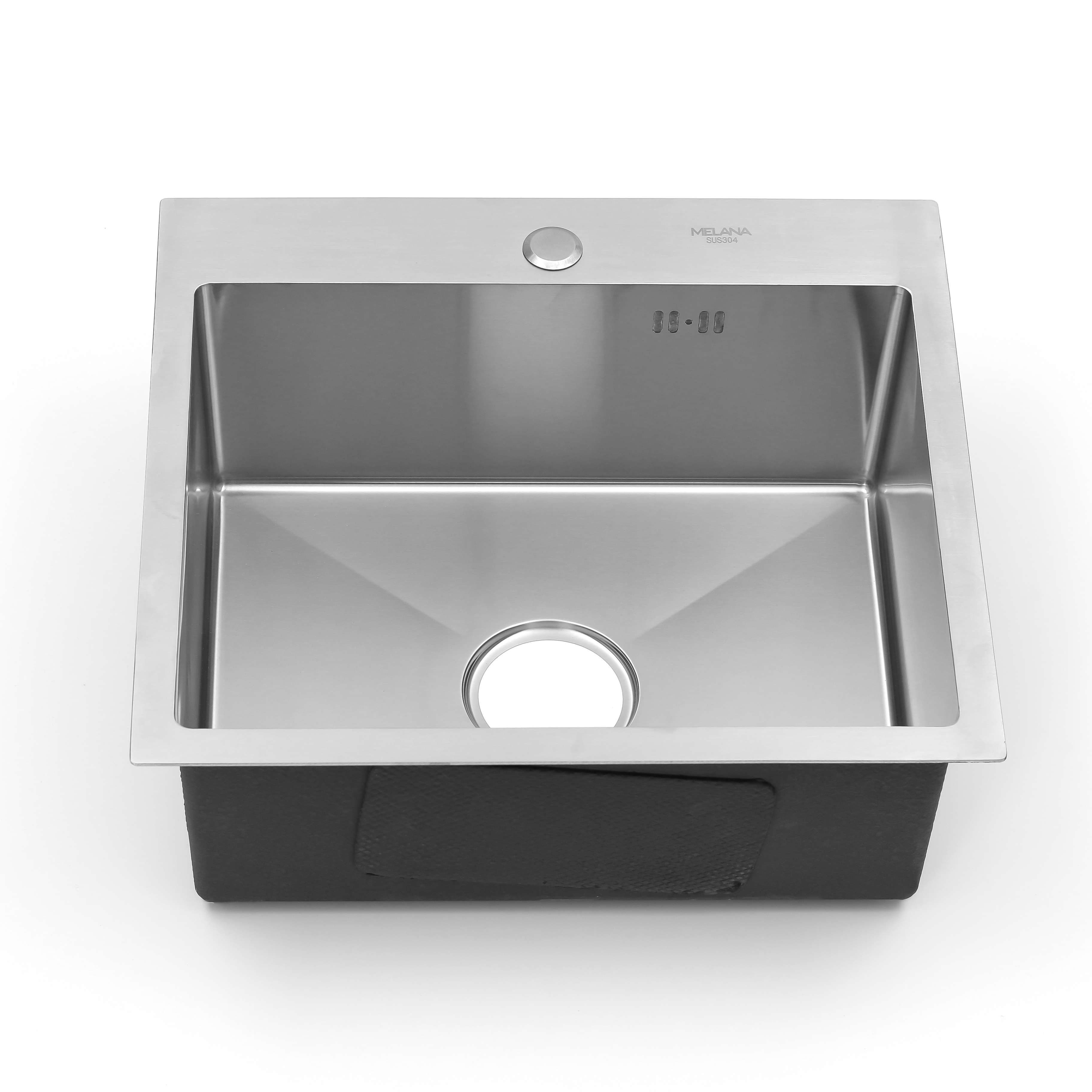 Мойка H5045 MELANA ProfLine 3,0/200 САТИН врезная прямоугольная с коландером H5045 H5045 сатин - Вид №18