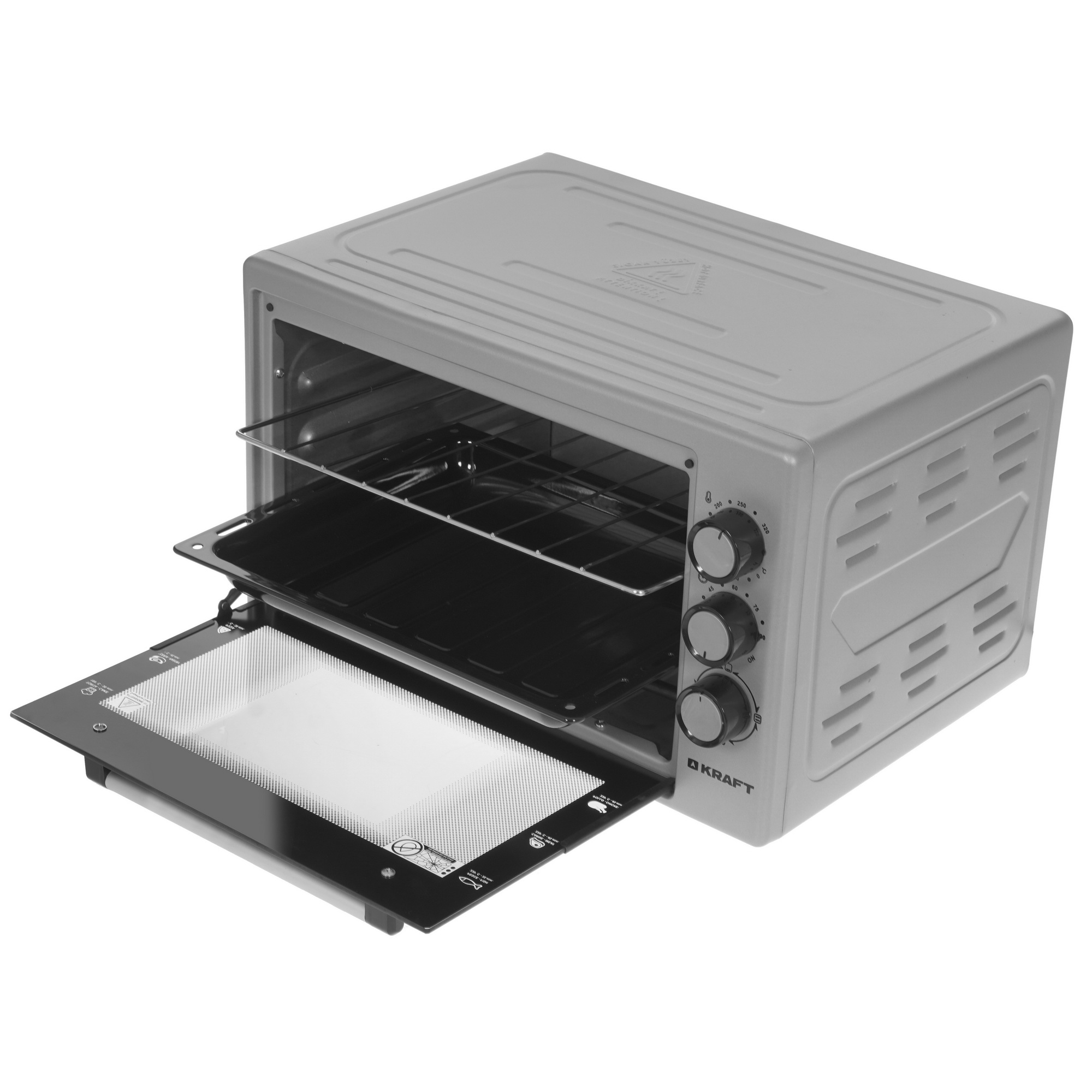 5333039 Мини-печь Kraft KF-MO 3200 GR серый STDN-0055026 - Вид №4