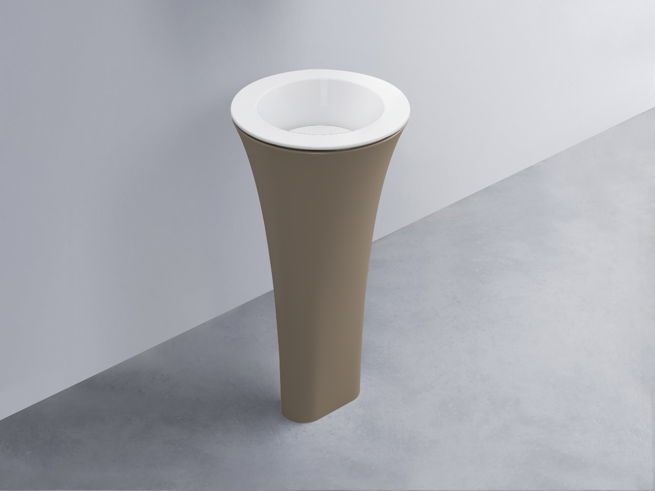 AMLA45-BL+AMPILT-BL+AMCOLT-AN Раковина Amedeo Tondo отдельностоящая cielo Enjoy + Amedeo Ceramica Cielo