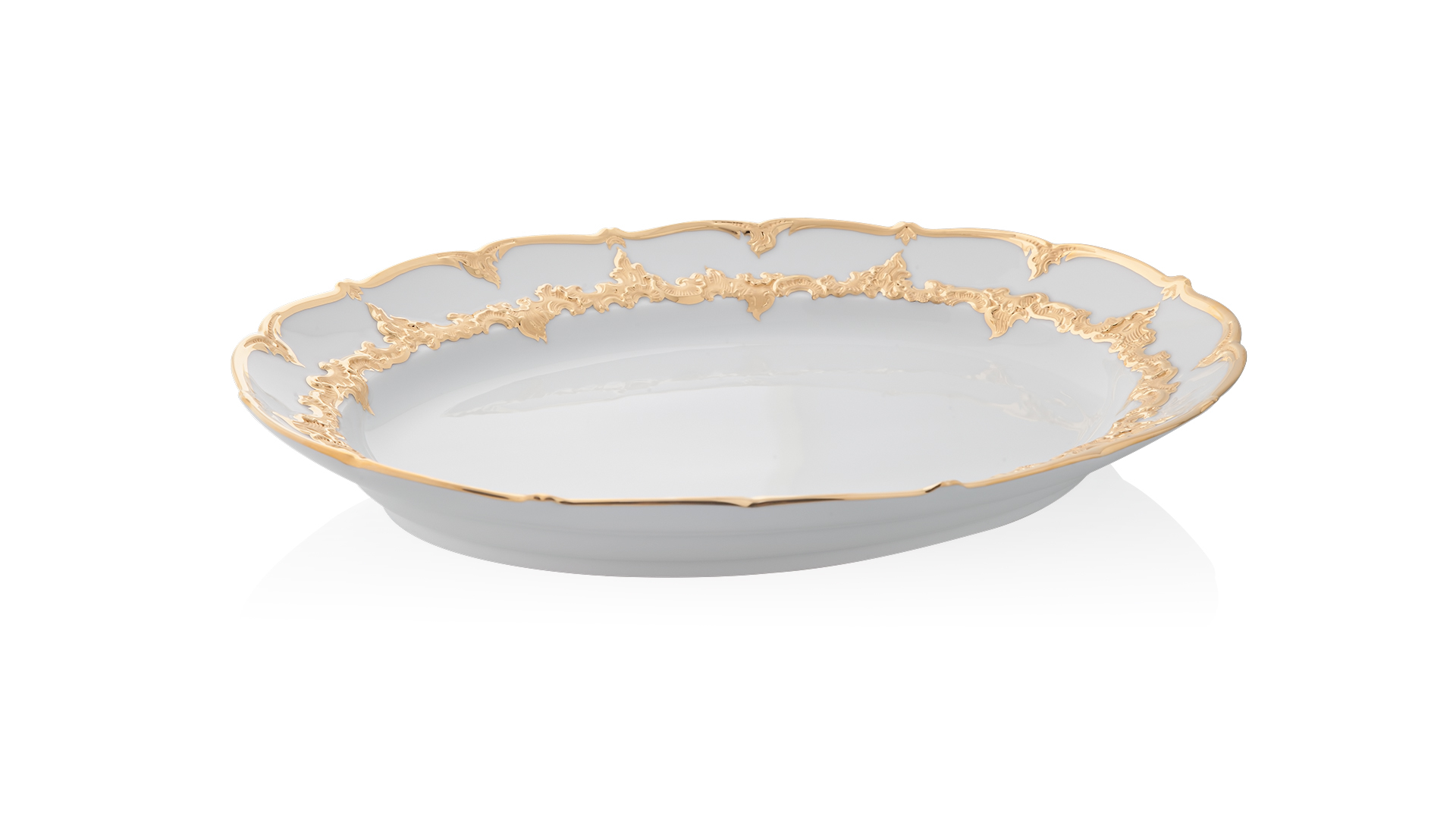 81384 Meissen Блюдо овальное 40см "Форма - Б" Фарфор  - Вид №1