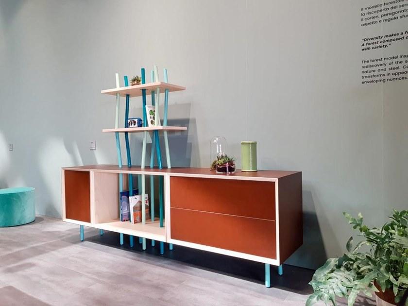 TrackDesign Книжный шкаф / буфет из стали и дерева Forest Ar3585000 - Вид №1