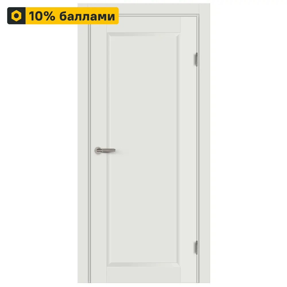 Межкомнатная дверь МАРИО РИОЛИ Пьемонт 60×200 см белая с фурнитурой 87548466 STLM-1356187