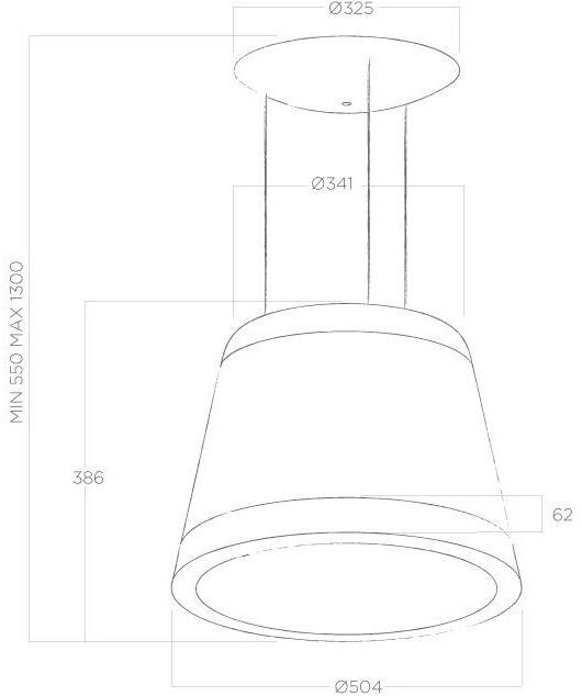 Elica Стеклянная островная вытяжка со встроенным освещением sun-id-1502178 - Вид №5