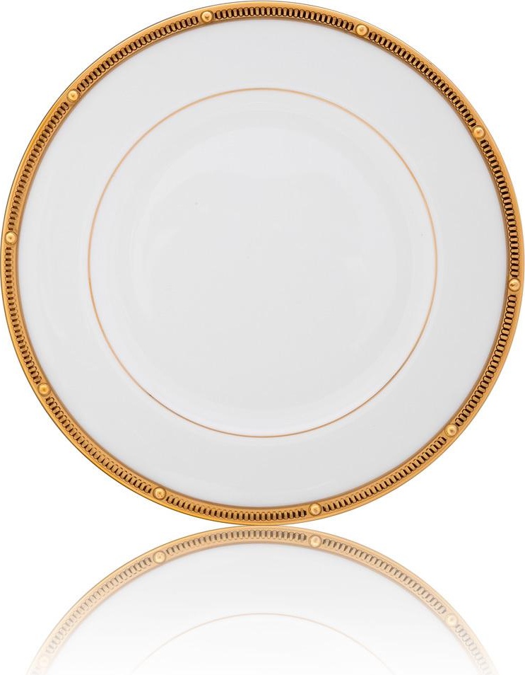 32155 Noritake Тарелка десертная Noritake "Рочель,золотой кант" 17см Фарфор костяной 