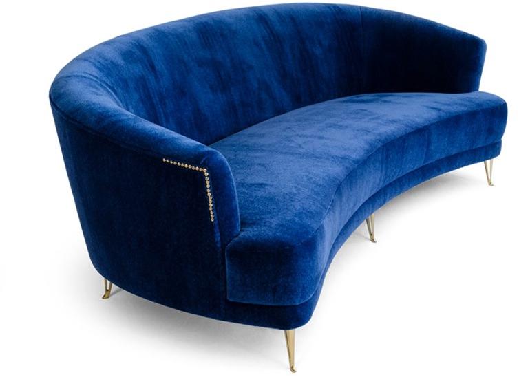 Mytto 3-х местный бархатный диван Larforma sun-id-1443122 - Вид №5