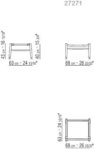 Flexform Низкий прямоугольный журнальный столик Tessa sun-id-1420715 - Вид №1