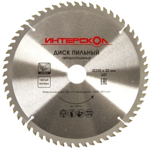 Диск циркулярный по дереву Интерскол, 250x32/30 мм 15324526 STLM-2201795
